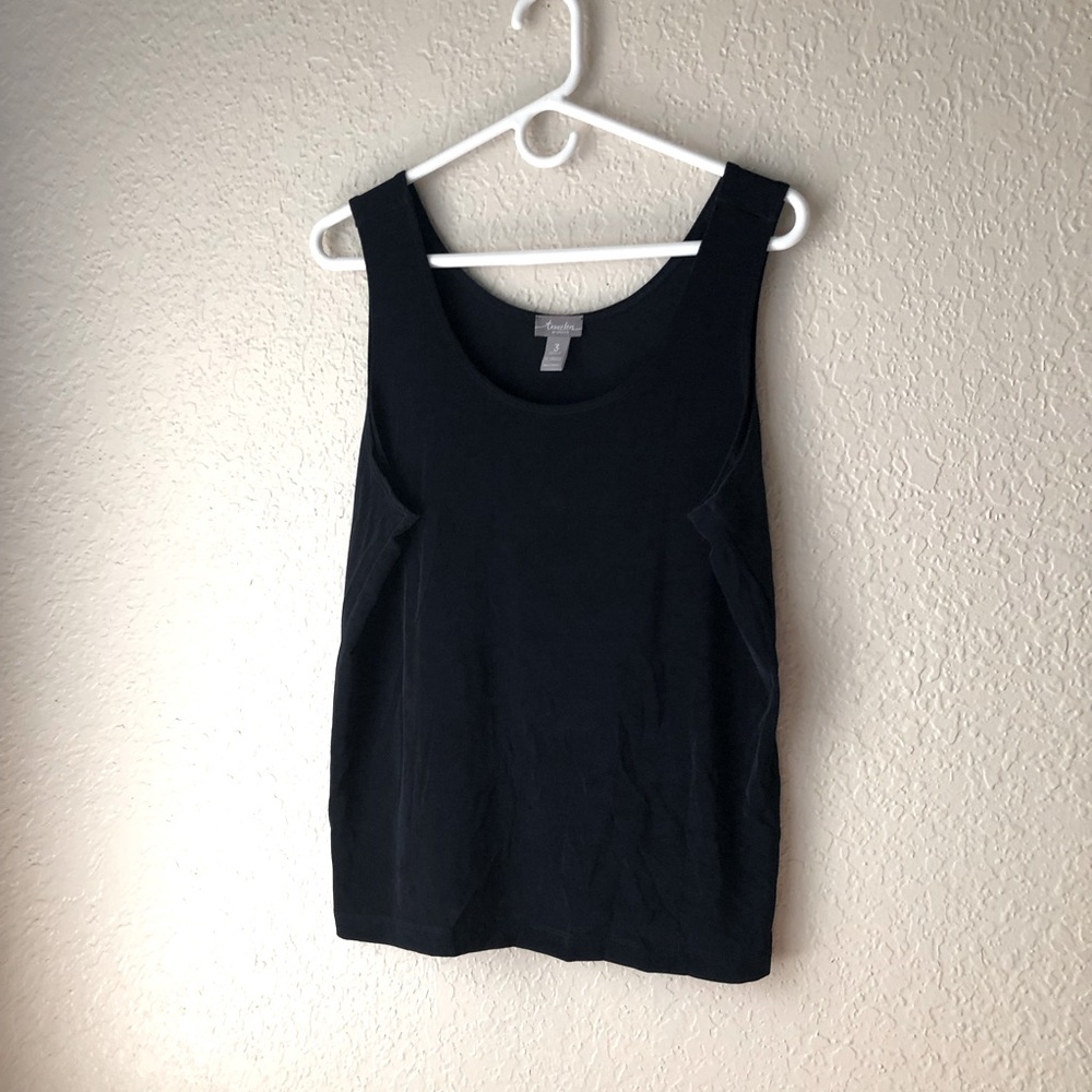 Chico’s black knit tank.